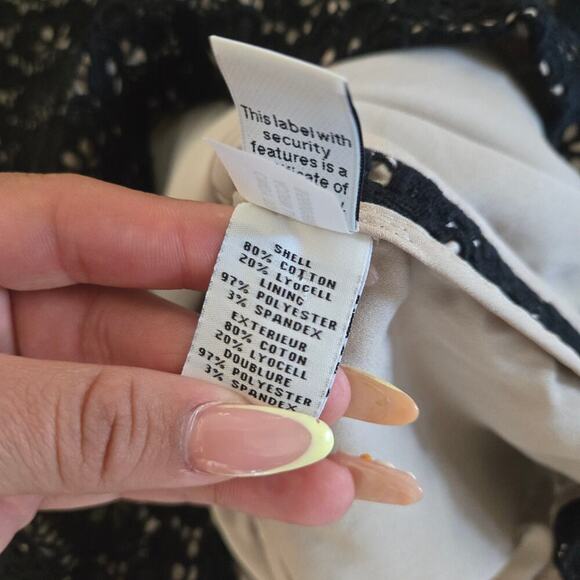 DVF Cindy Top Acorn Lace Black/Nude Size: 4 - Picture 4 of 4